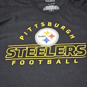 Fanatics Pittsburgh Steelers Shirt Men’s 5XL Black Steeler Nation Blitzburgh